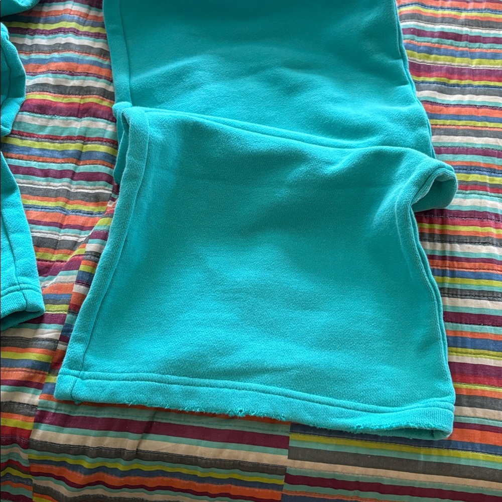 Crazy deals Triple  Sevens Teal Graphic Sweatpants size XL oversized nwt - Picture 7 of 11